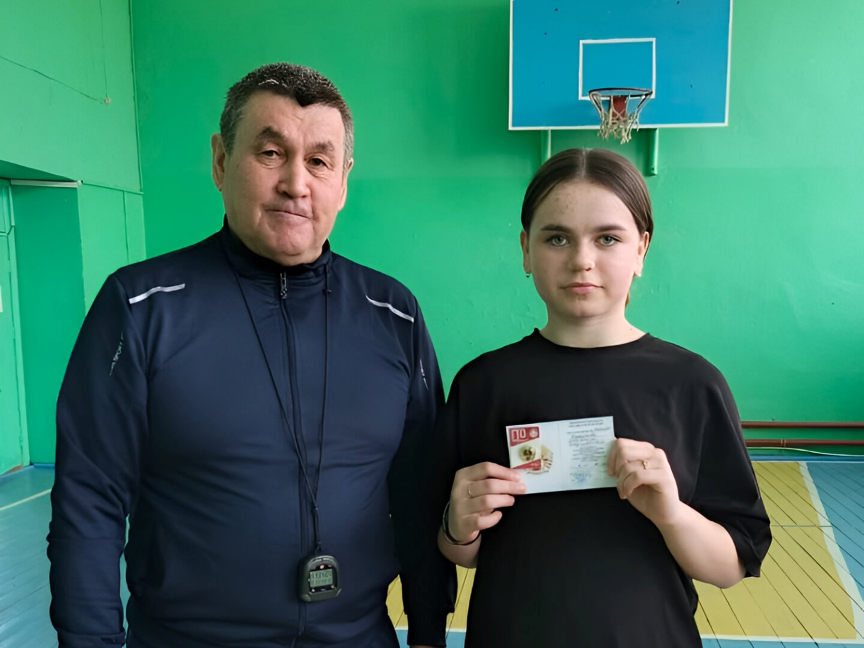 Торжественное вручение удостоверений и знаков отличия ГТО.